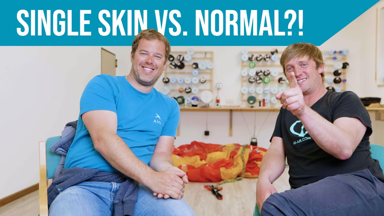 SINGLE SKIN Schirme VS Doppelsegel: Vergleich - Gleitschirmfliegen lernen | Flugschule Hirondelle