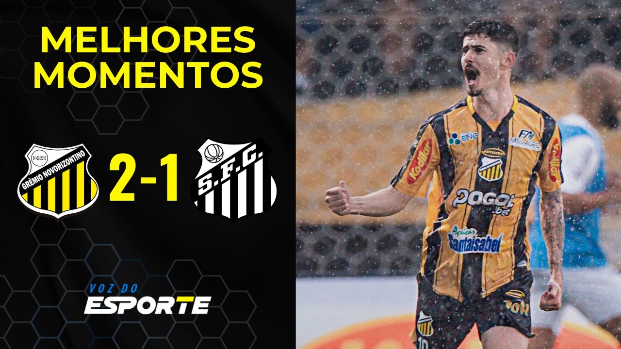 SANTOS 1 X 2 NOVORIZONTINO | MELHORES MOMENTOS | QUARTAS PAULIST&Atilde;O 2026