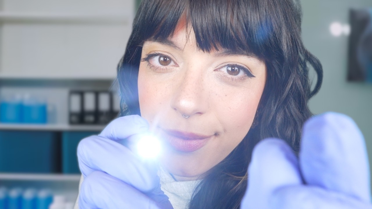 ASMR | Trigeminal Nerve Exam (Testing The Sensation In Your FACE) 🪶🩺