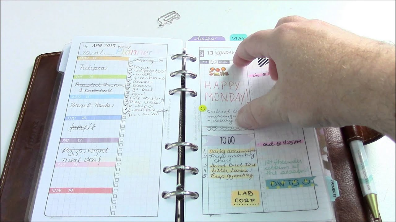 2015 Filofax Set Up- Planner Peace