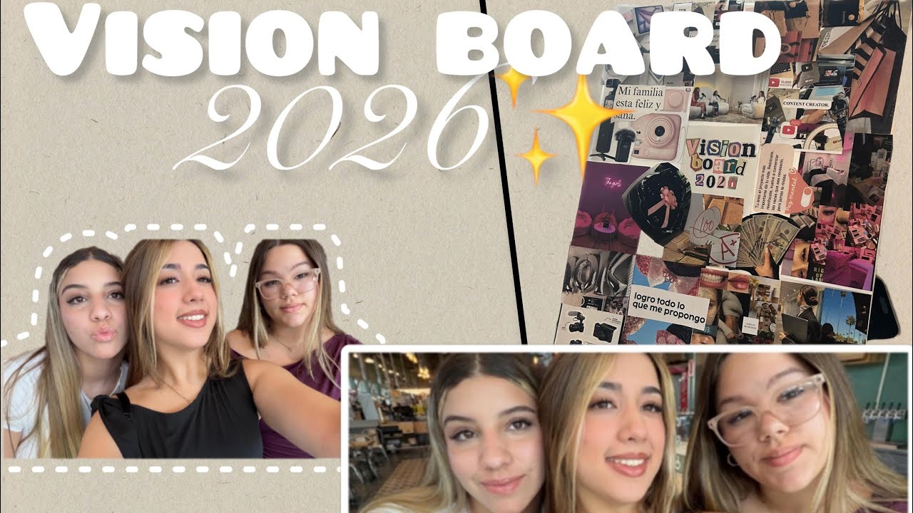 NUESTRO VISIÓN BOARD 2026✨/Manifestando juntas-Entre Nosotras 3💞