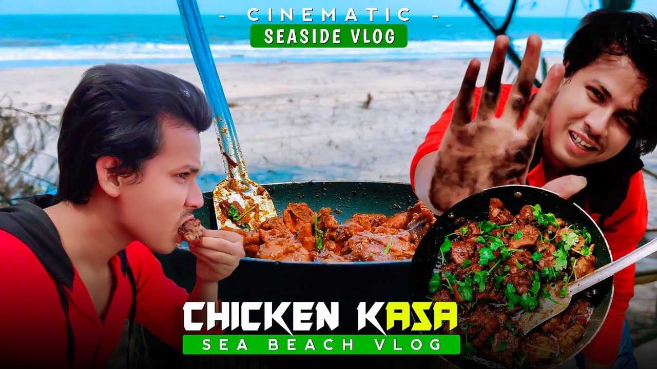 Cooking On The SEA BEACH - ODISHA BALASORE VLOG | Chicken Curry Fry | Food Travel Vlog | Odisha Vlog