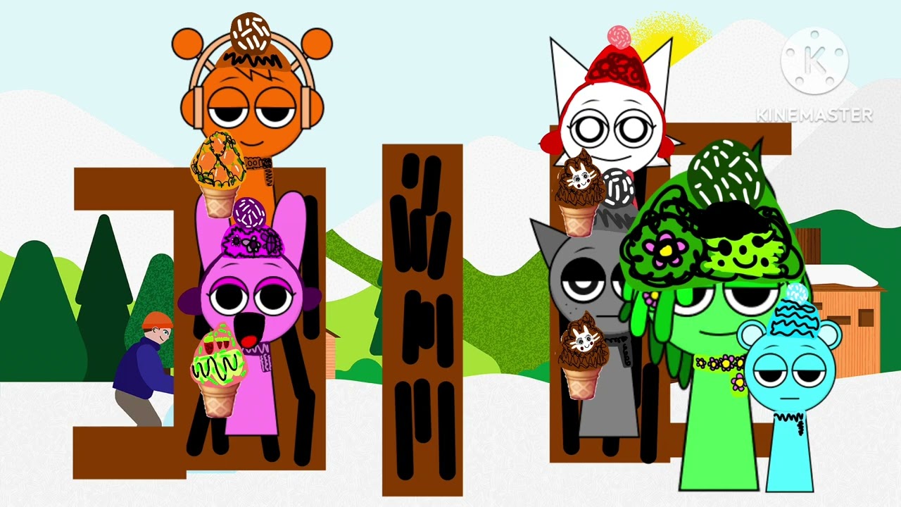 The sprunki sowi days oren and friends days logo ramkes 