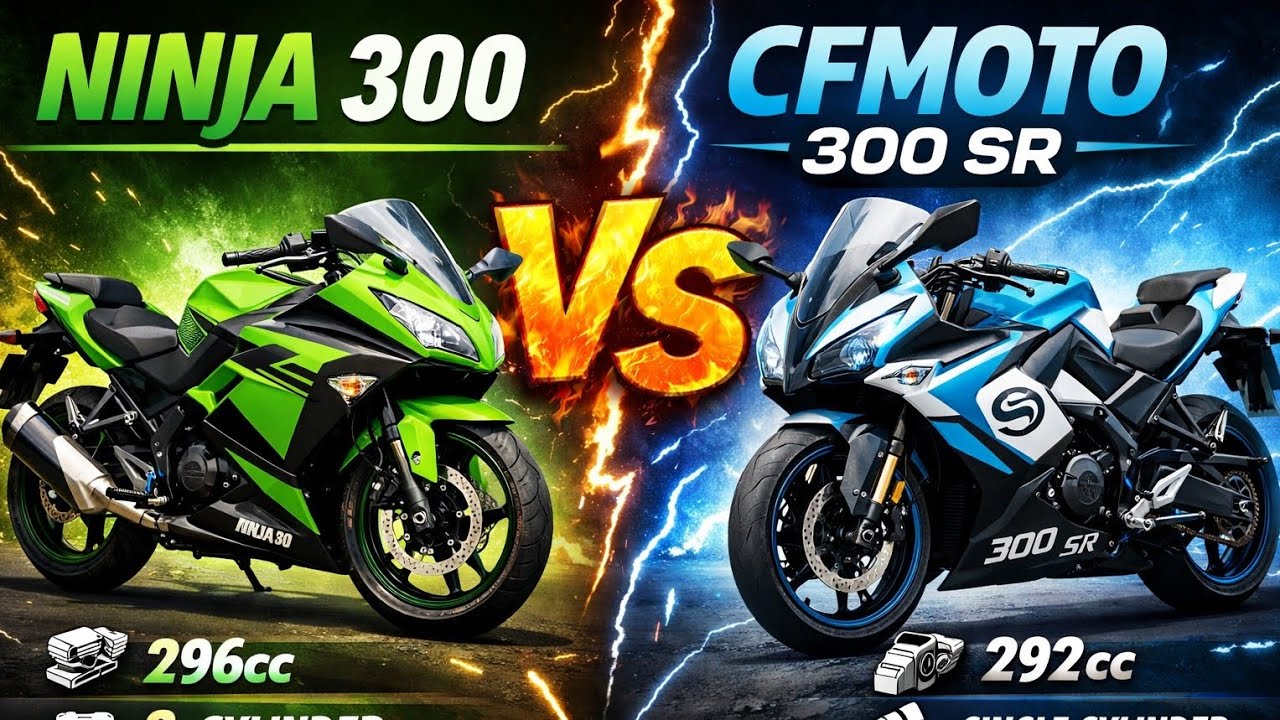 Ninja 300 vs cf Moto 300Sr comparison.#viral #automobile #viralvideos 
