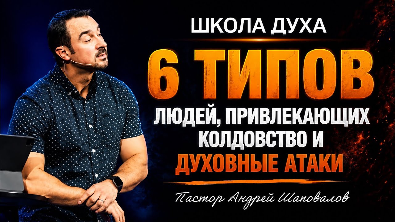 ШКОЛА ДУХА «6 типов людей, привлекающих колдовство и духовные атаки» Пастор Андрей Шаповалов