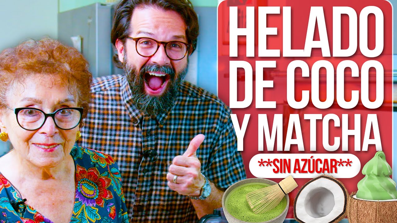 Receta Helado de Coco Y Matcha **Sin Azúcar** con Doña Irma