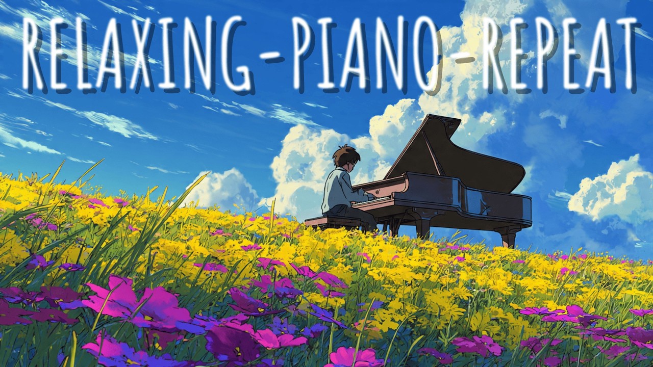 200 relaxing music (A Quiet Balcony) piano playlist | sleep music/calm music
