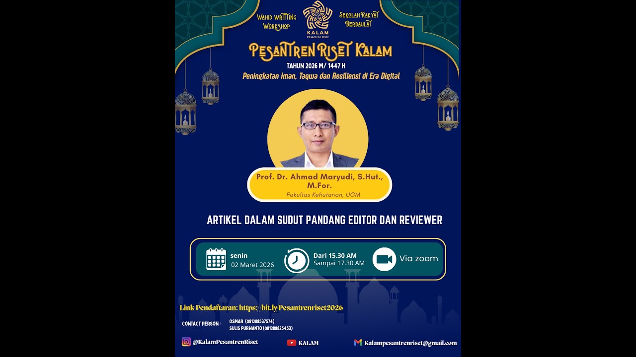 Prof. Dr. Ahmad Maryudi, S.Hut., M.For._Artikel Dalam Sudut Pandang Editor dan Reviewer