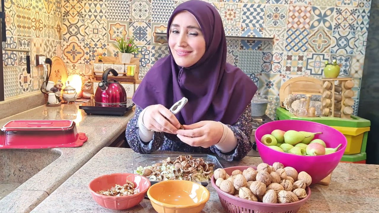 مربى الإجاص المحشي جوز (عين الجمل) 🍐🍐🍐🍐