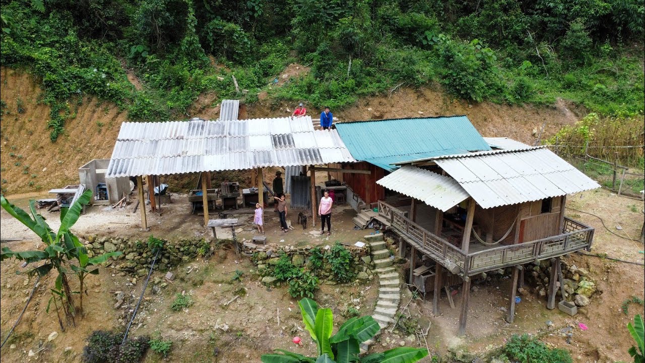 The process of completing the kitchen, plinth and roofing | Family Farm