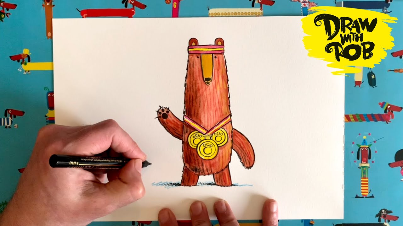 #DrawWithRob 3 Fred Bear