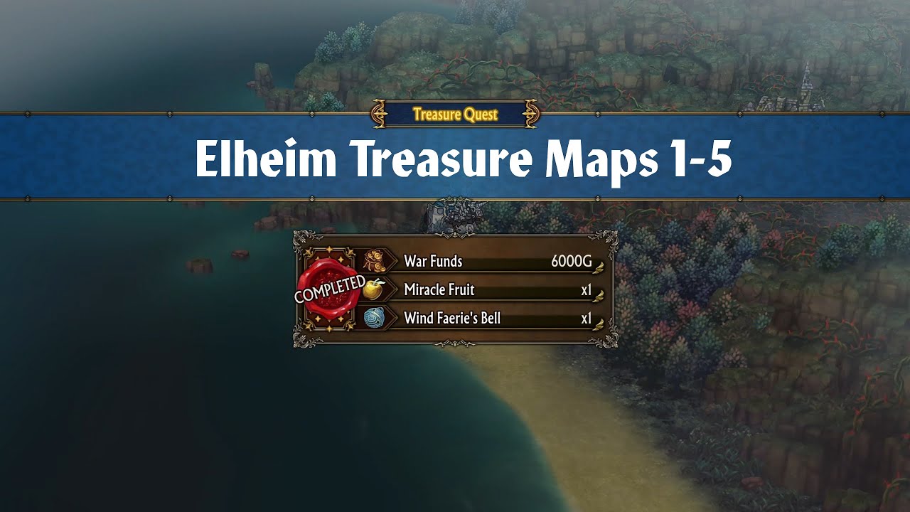 Elheim Treasure Maps 1-5 | Unicorn Overlord