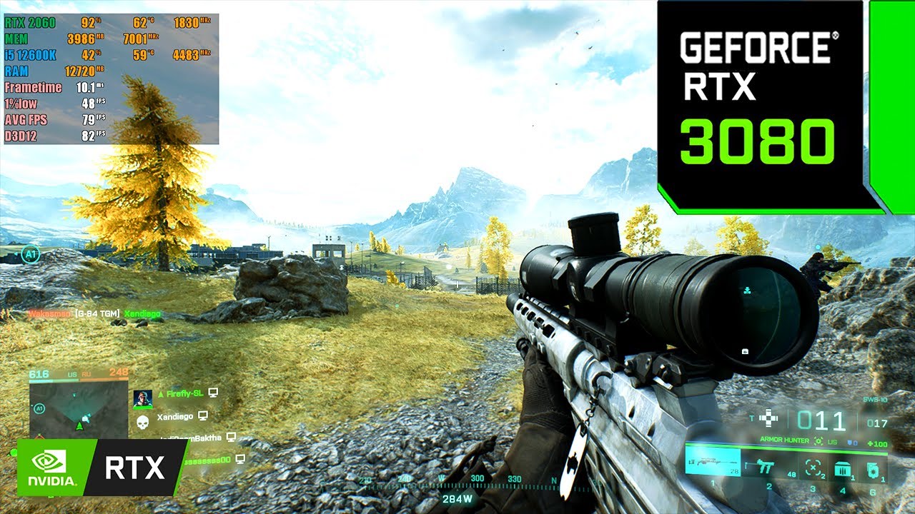 Battlefield 2042 : RTX 3080 12GB ( 4K Ultra Graphics  Ray Tracing OFF )