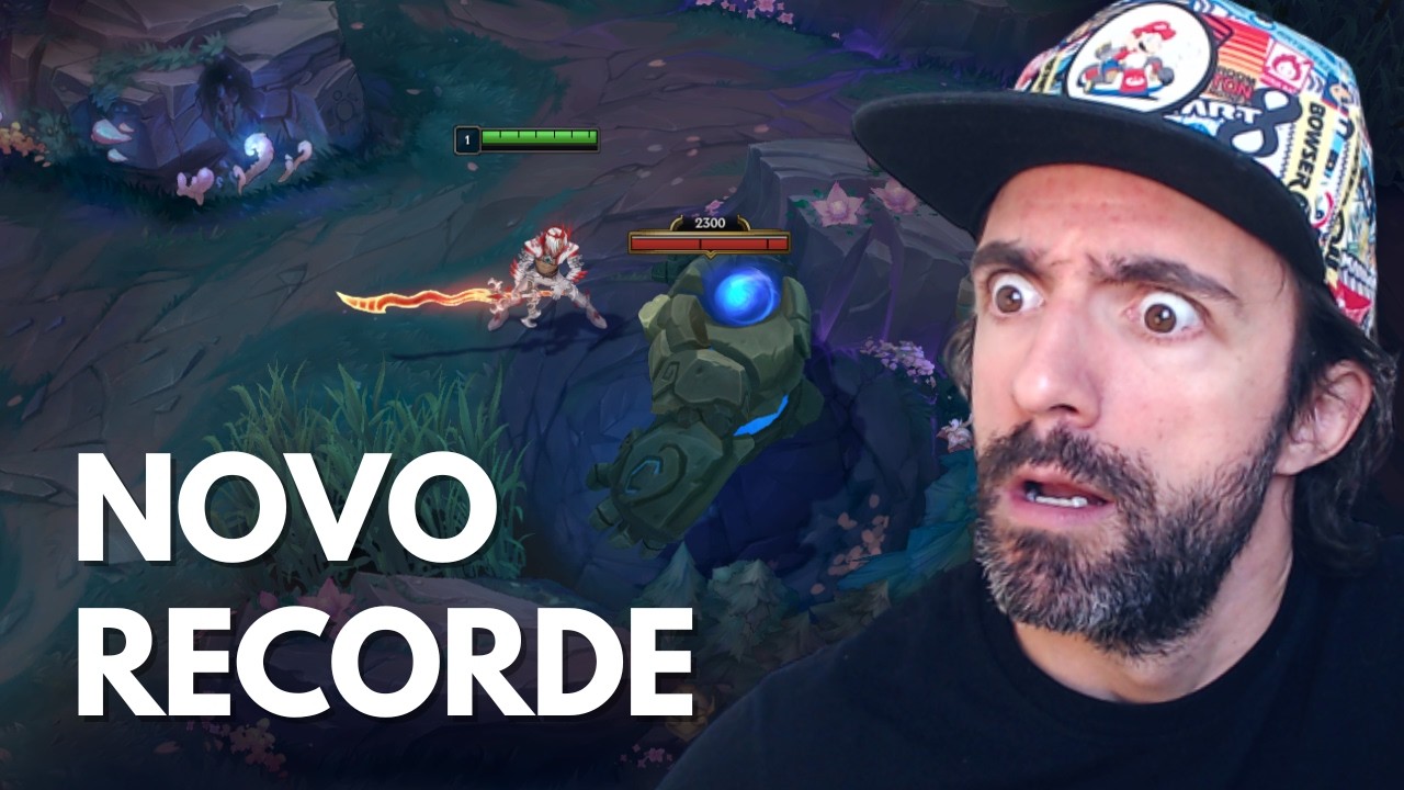 JOGADOR DE LOL DESCOBRE NOVO JUNGLER E QUEBRA RECORDE HISTÓRICO