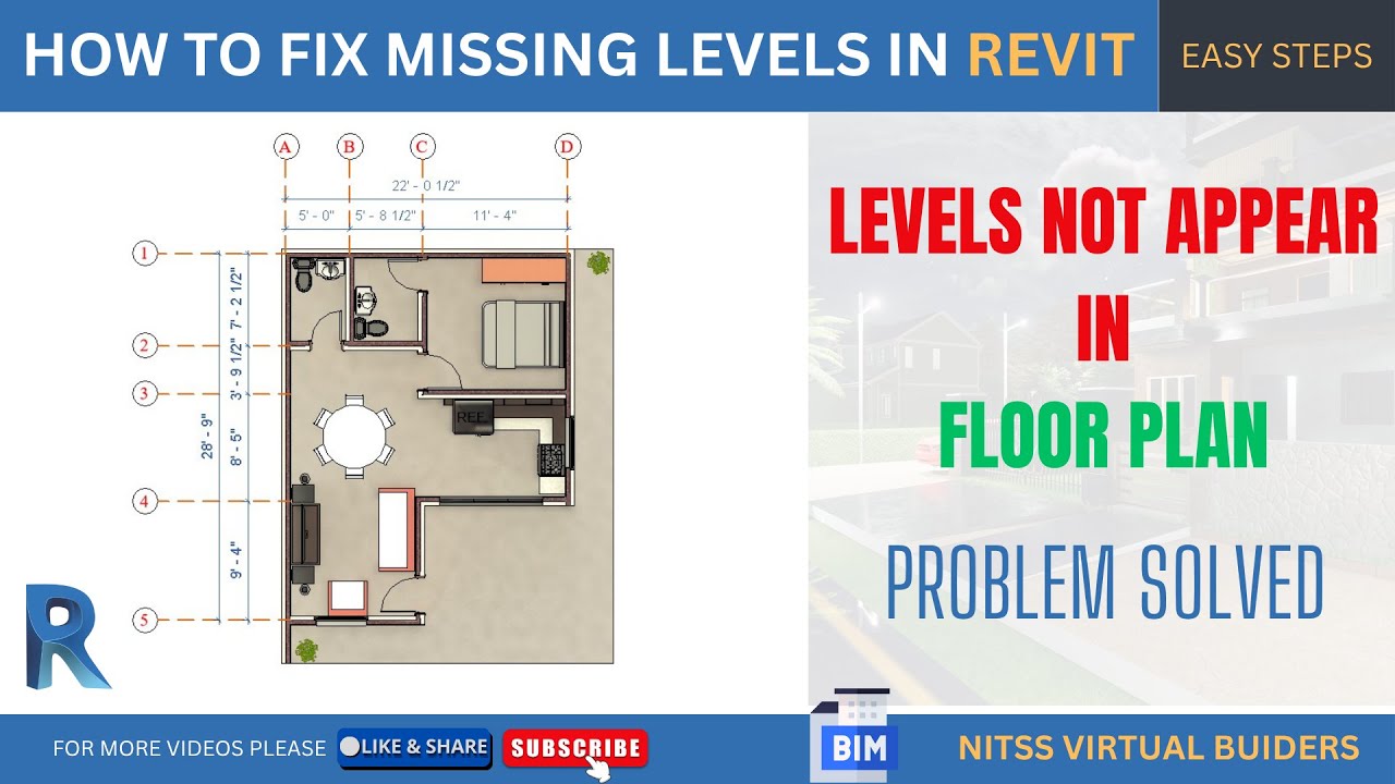 How to Fix Missing Level in Revit in 1 MIN | Revit Quick Fix 😱#nitssvirtualbuilders #revit #viral