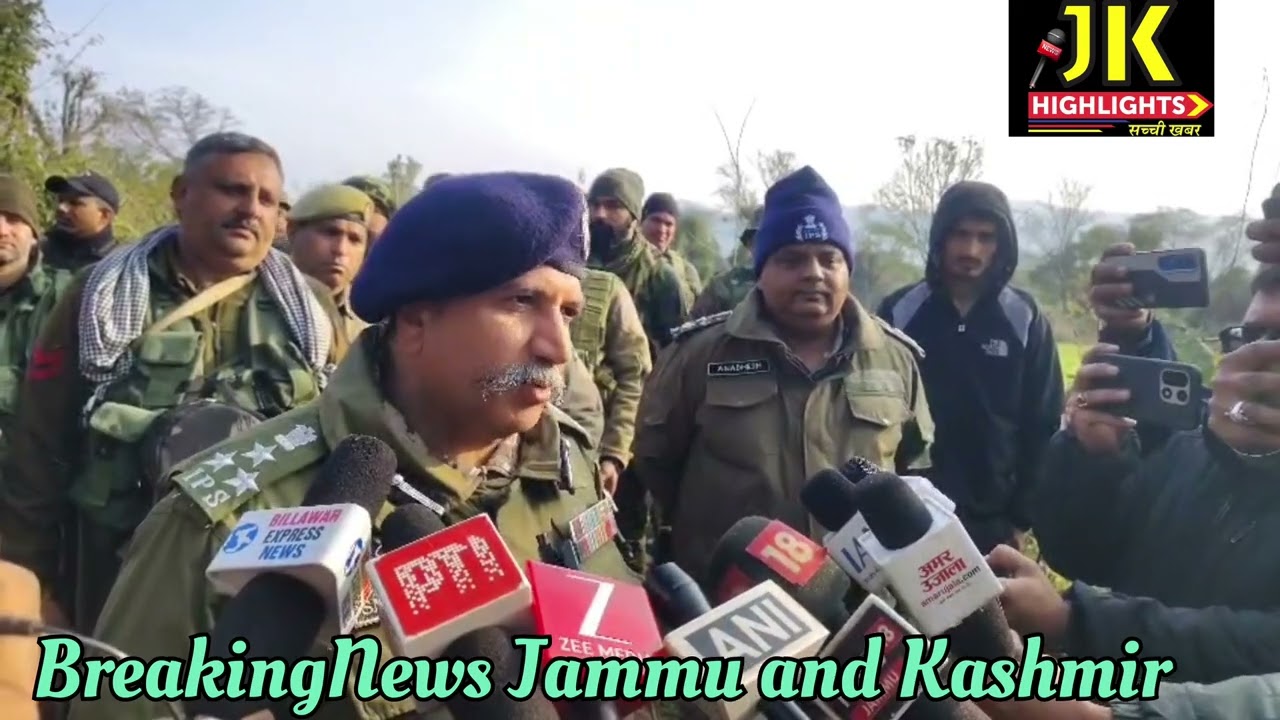 Security Review in Billawar: DIG JSK Range Shiv Kumar Sharma Briefed on Ongoing Search Operation