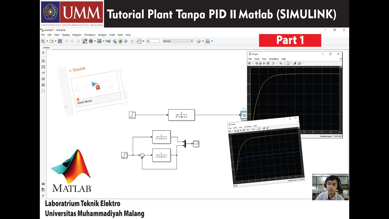 Tutorial Plant Tanpa PID  || Matlab (SIMULINK) (PART 1)