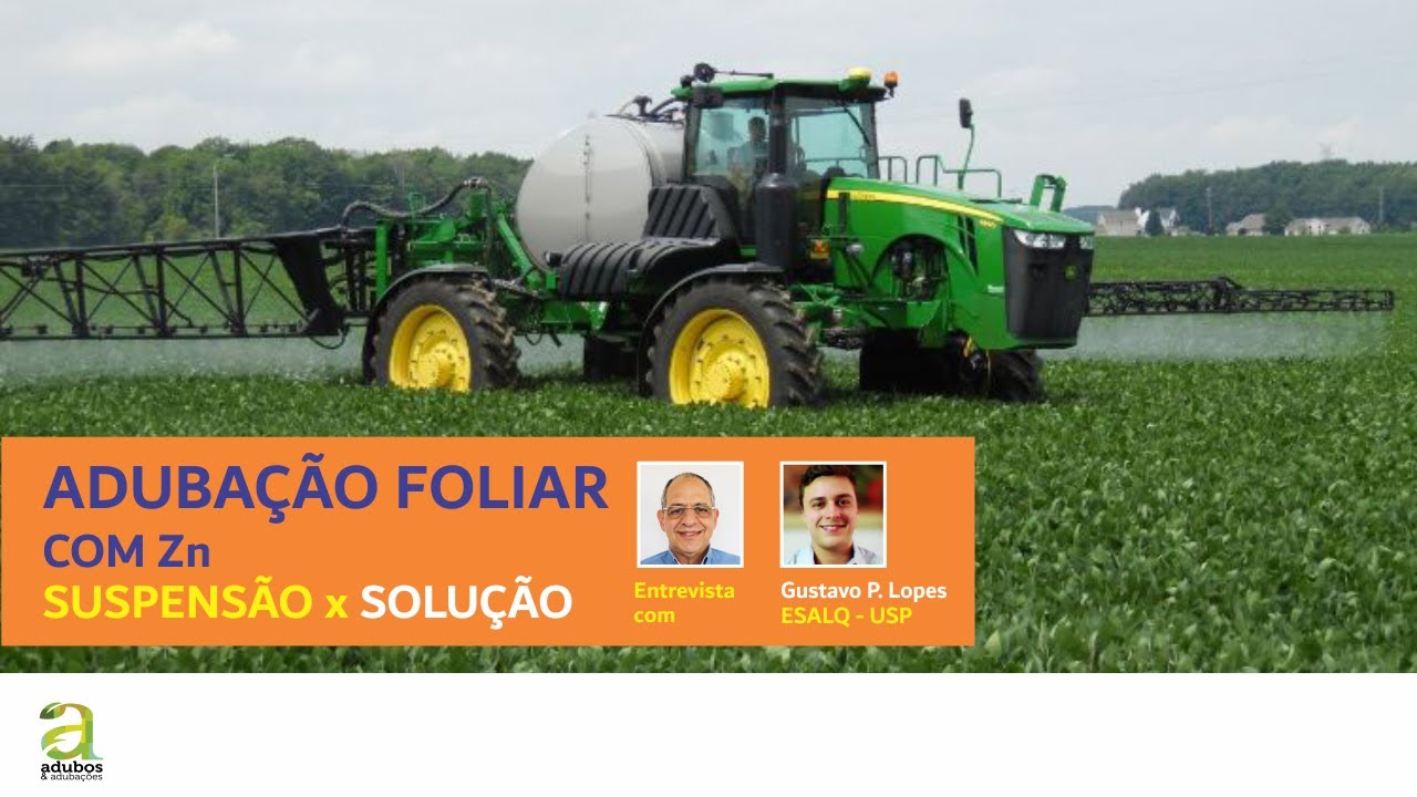 # 327 - ADUBAÇÃO FOLIAR COM Zn - SUSPENSÃO X SOLUÇÃO