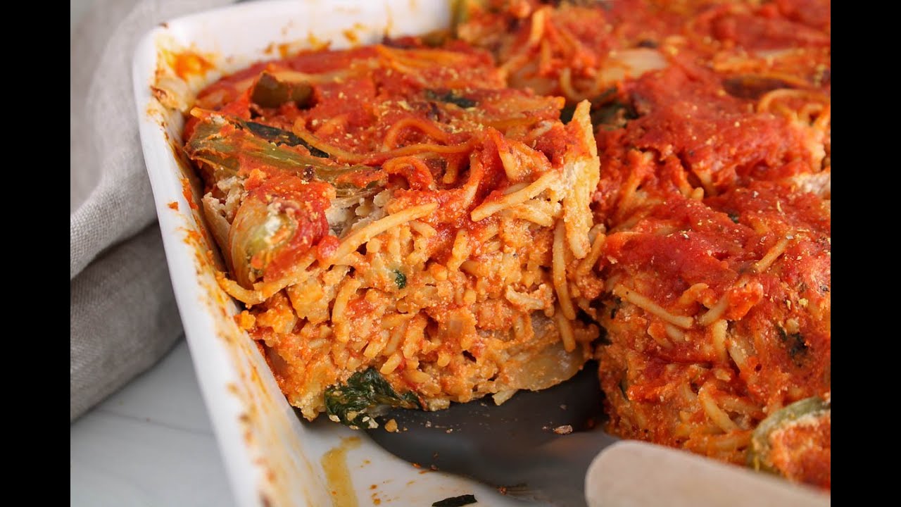 Vegan Baked Spaghetti