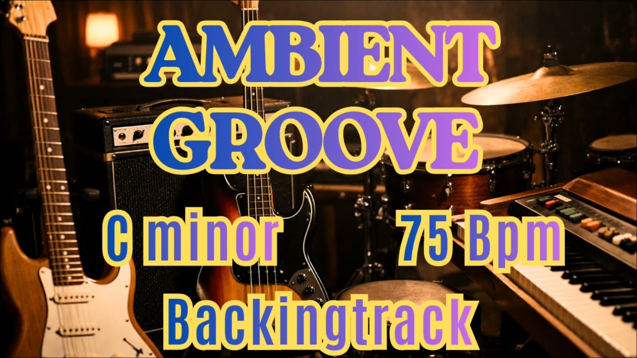 C Minor Ambient Groove Backing Track | 75 BPM | Chill & Atmospheric Jam