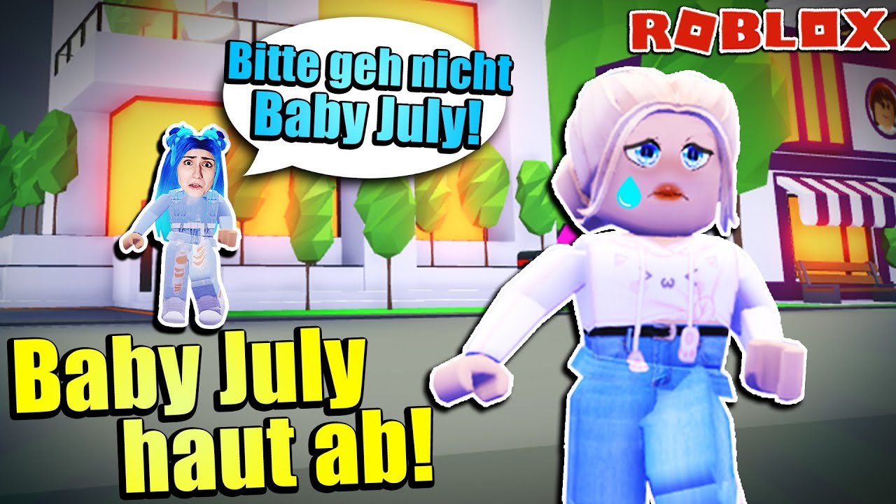 BABY JULY HAUT VON ZUHAUSE AB! Was hat Mama Dania falsch gemacht? [Roblox Deutsch]