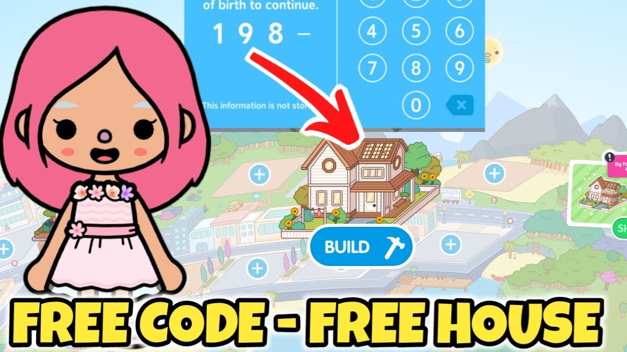 ⚠️ Free Big Family Home + Unlock All House Toca Boca || Toca Boca Free Code