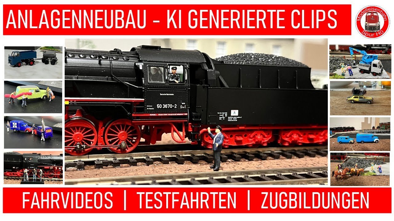 KI CLIPS | TESTFAHRTEN | ZUGBILDUNGEN | ANLAGENNEUBAU | LOKPRÄSENTATIONEN