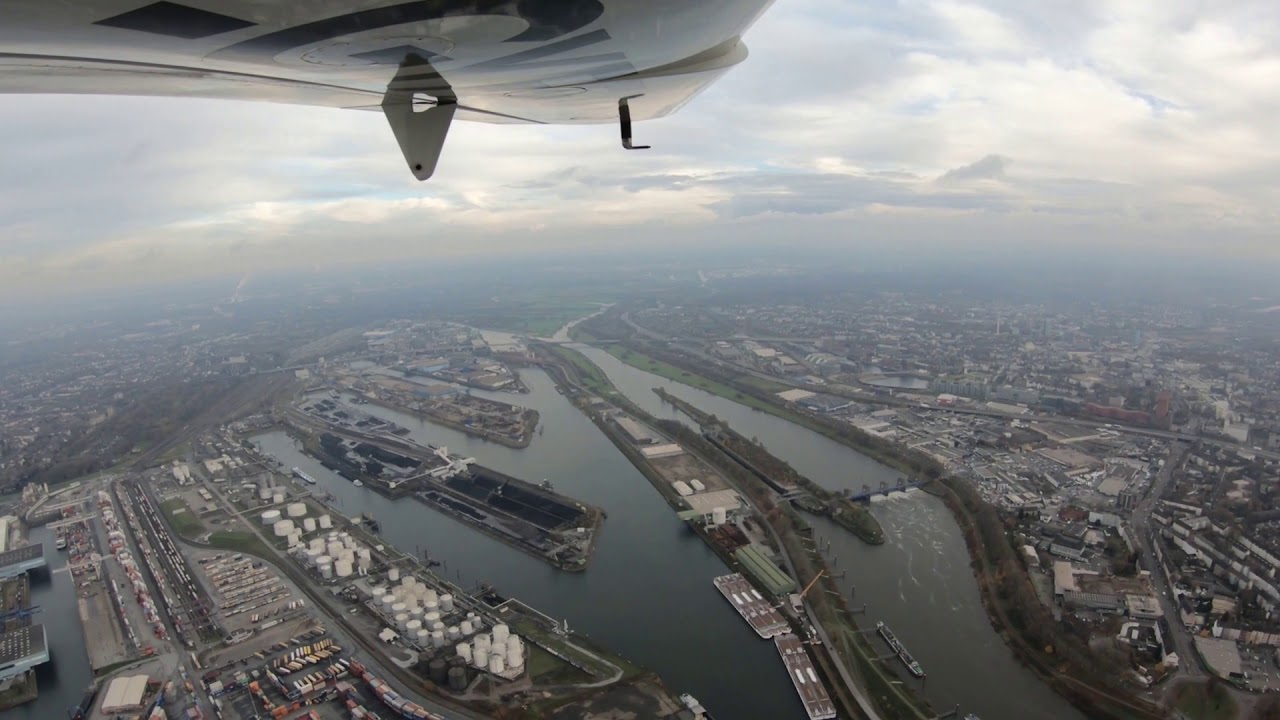 Flying over the Ruhr Valley