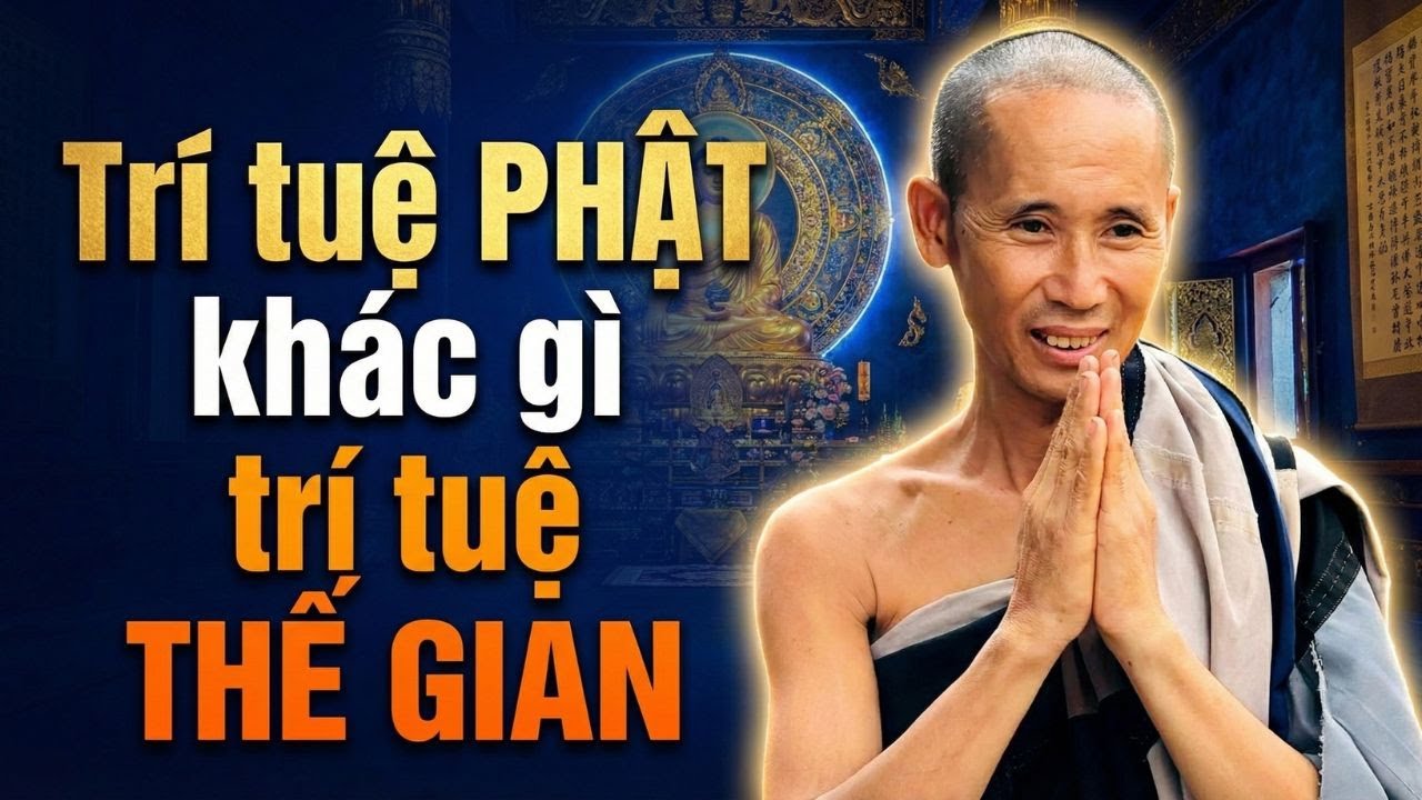 Trí tuệ PHẬT khác gì trí tuệ THẾ GIAN? Câu trả lời của Sư Minh Tuệ RẤT SÂU