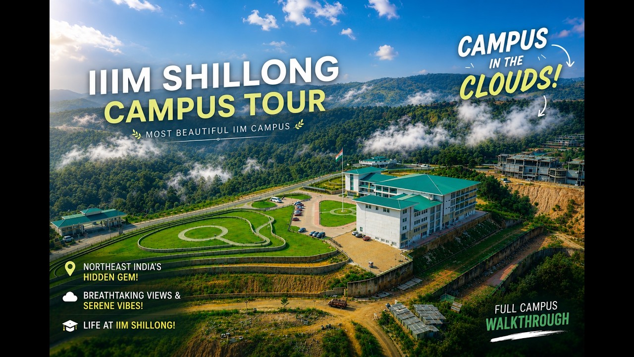 Тур по кампусу IIM Shillong | Жизнь на MBA | Кампус и общежитие
