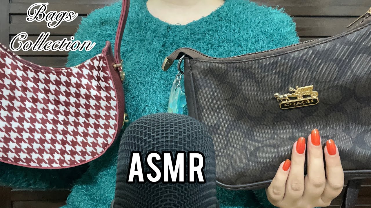 ASMR my bags collection 👜|| tapping & scratching 