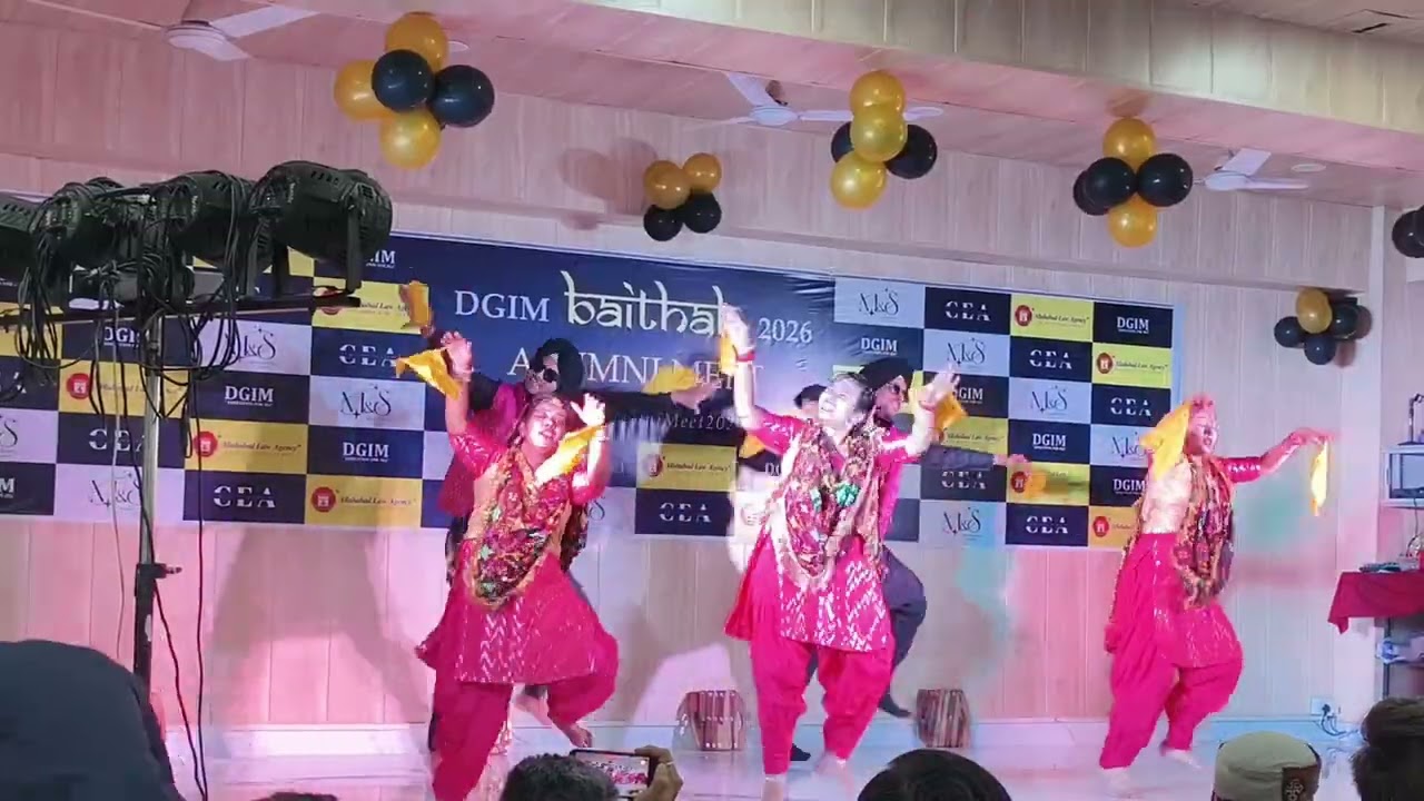 Celebration feels incomplete without Bhangra 🥁💃A power-packed performance at DGIM Alumni Meet.