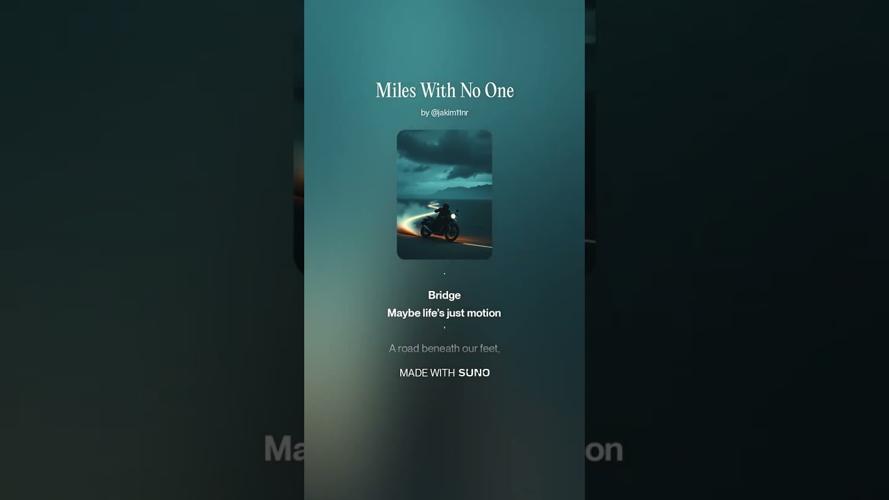 Miles With No One