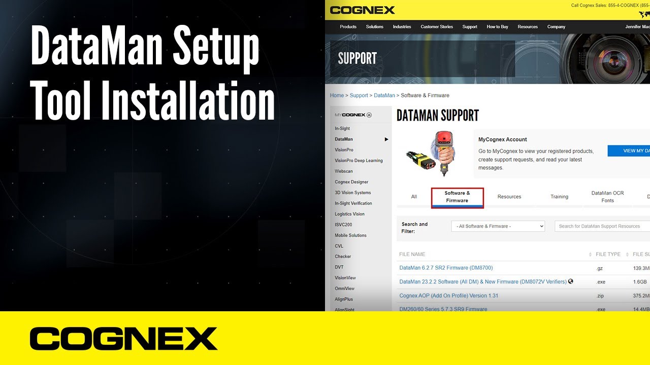 DataMan Setup Tool Installation | Cognex Support