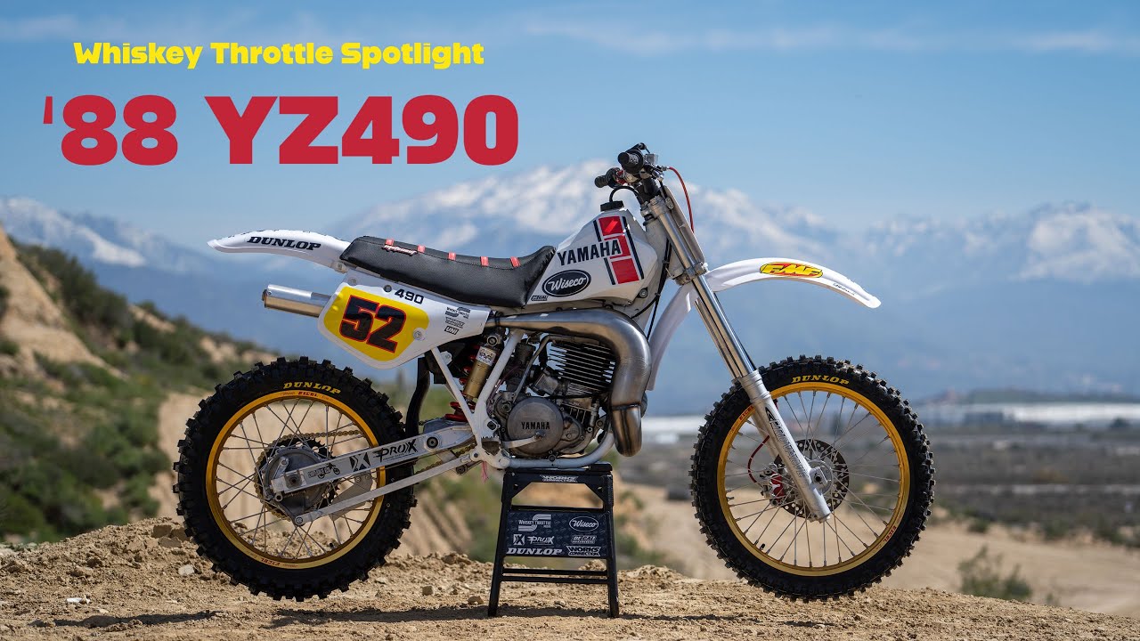Виски-дроссельная заслонка в центре внимания — Yamaha YZ490 1988 года выпуска