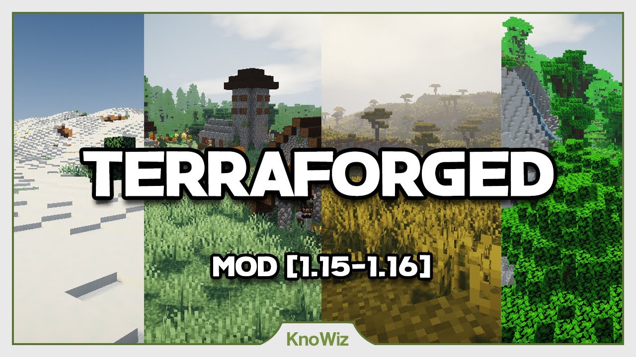 Terraforged - Présentation de mods Minecraft 1.16 [FR]