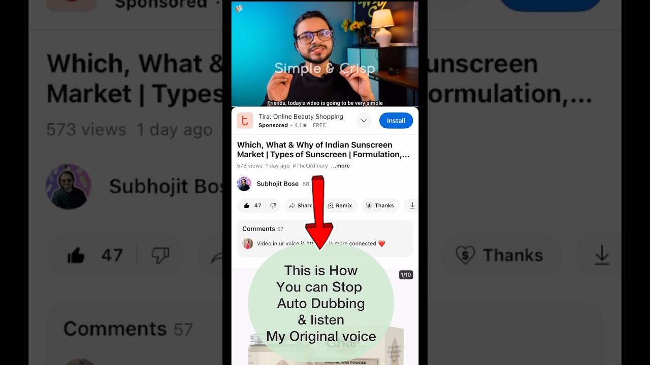 This is How You can STOP AUTO DUBBING & Listen to my ORIGINAL VOICE | Applicable to all Auto dubbed