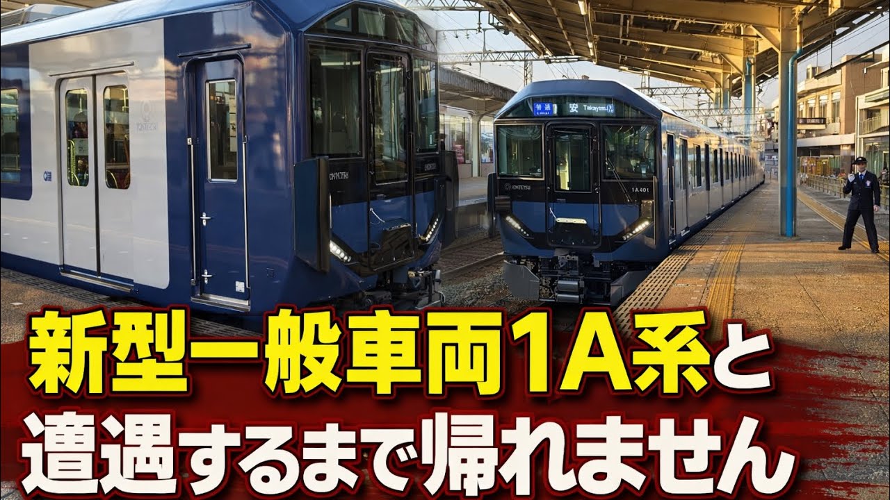 【近鉄1A系デビュー】近鉄新型一般車両と遭遇するまで帰れません