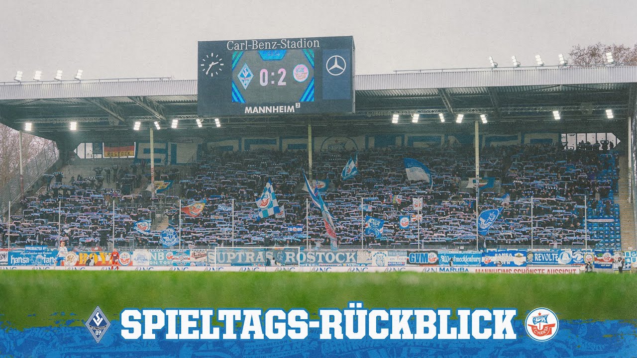 📼 Rückblick auf den 21. Spieltag: SV Waldhof Mannheim vs F.C. Hansa Rostock | 3. Liga ⚽ | #fch