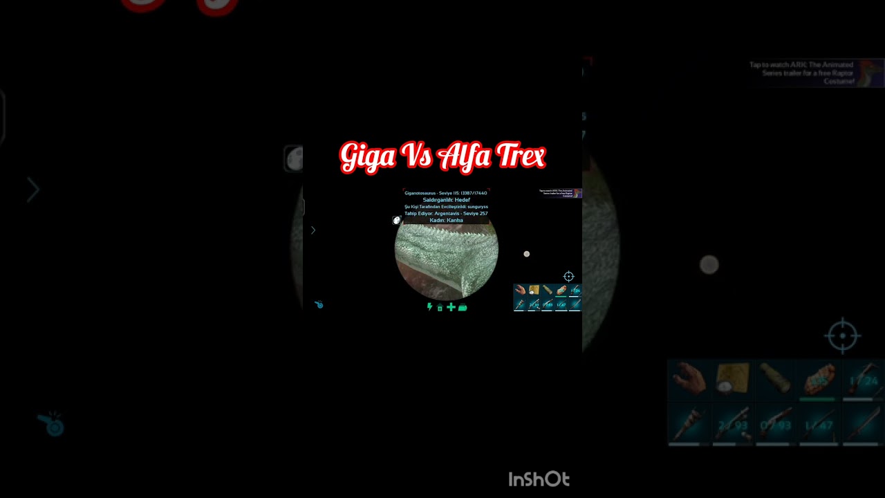Ark Mobile Giga Vs Alpha Rex dövüşü #keşfet #arkmobilepvxc #arkmobile #arkmobileseries