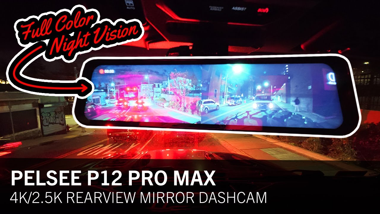 Pelsee P12 Pro Max 4K Rearview Mirror Dashcam Review | Full Color Night Vision Jeep Wrangler JL