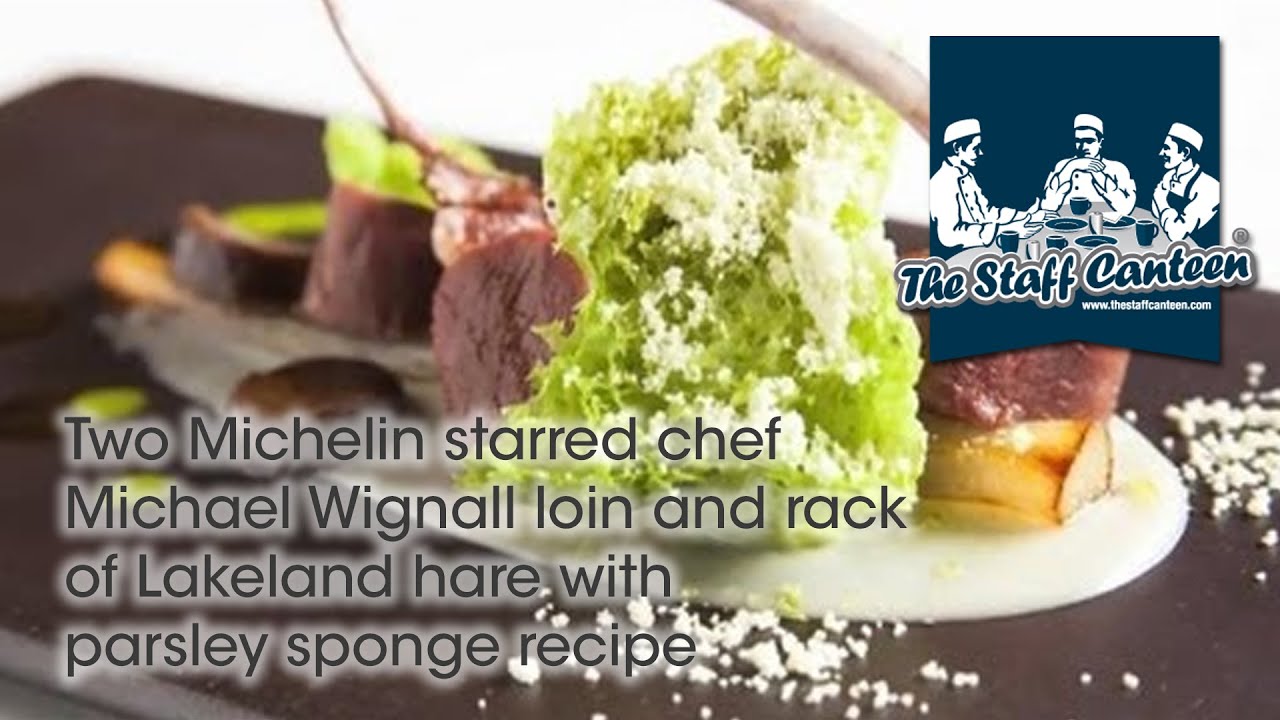 Two Michelin starred chef Michael Wignall loin and rack of Lakeland hare with parsley sponge recipe