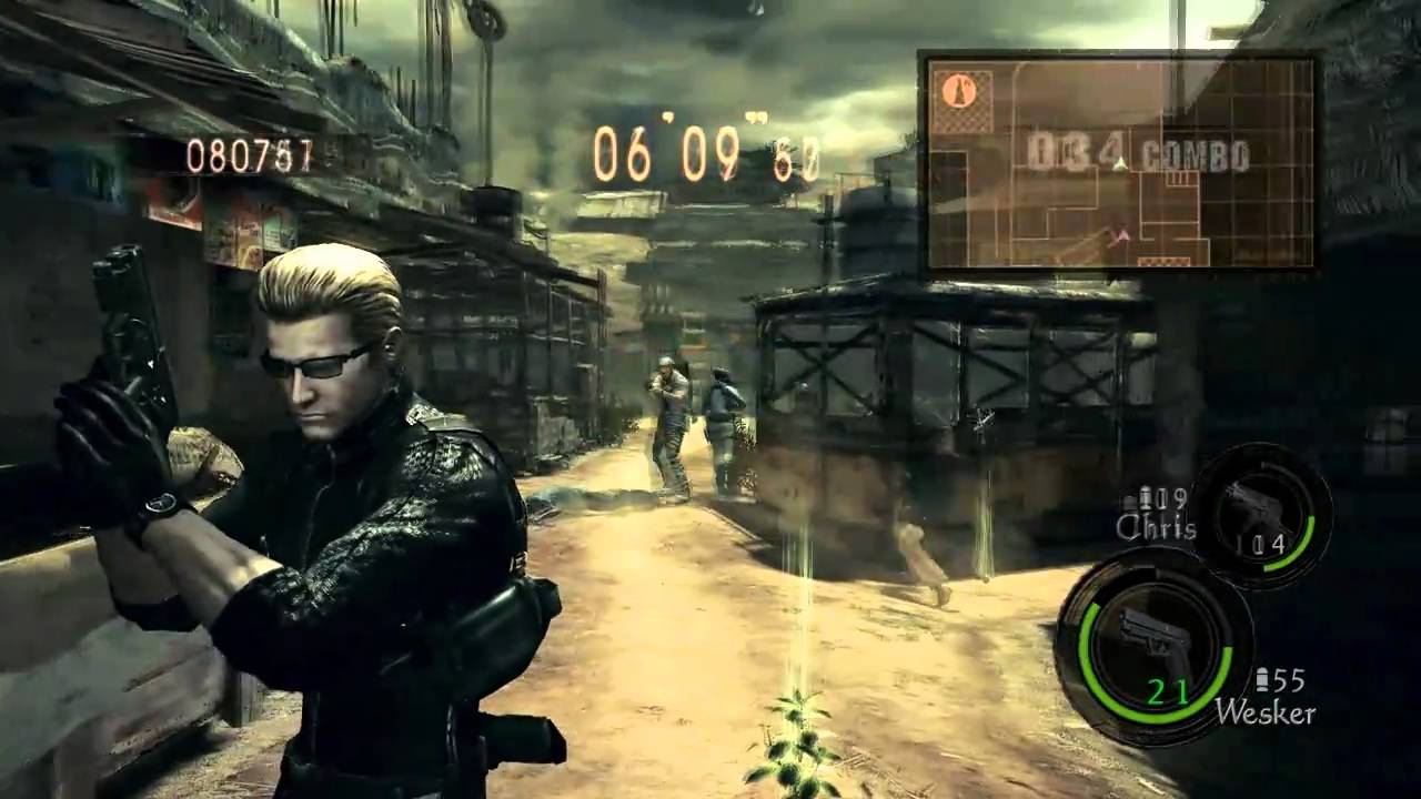 Resident evil 5  4people co-op The Mercenaries (바이오하자드5 4인 코옵 용병)