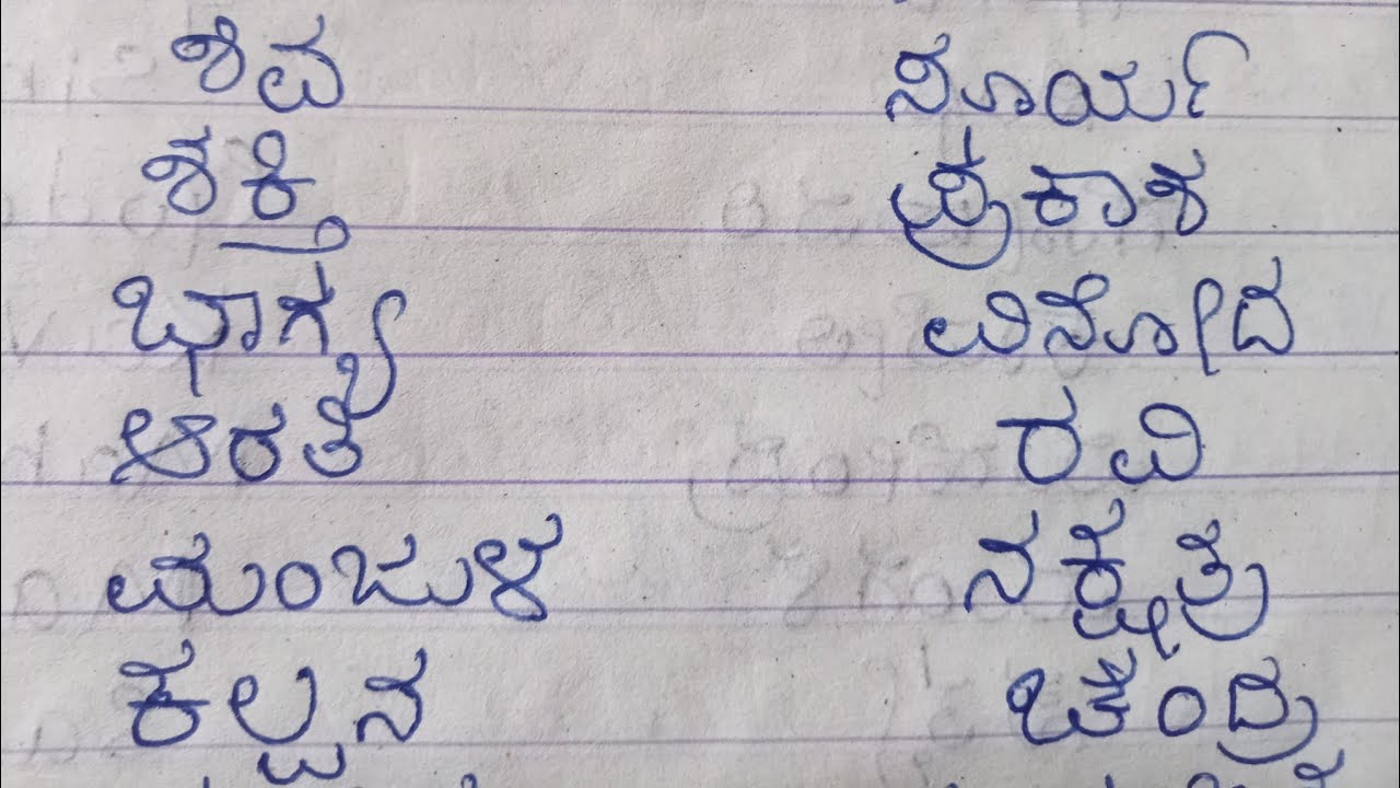 Part 35/Kannada writing for beginners/Kannada sikhe/Kannada Reading and Writing classess
