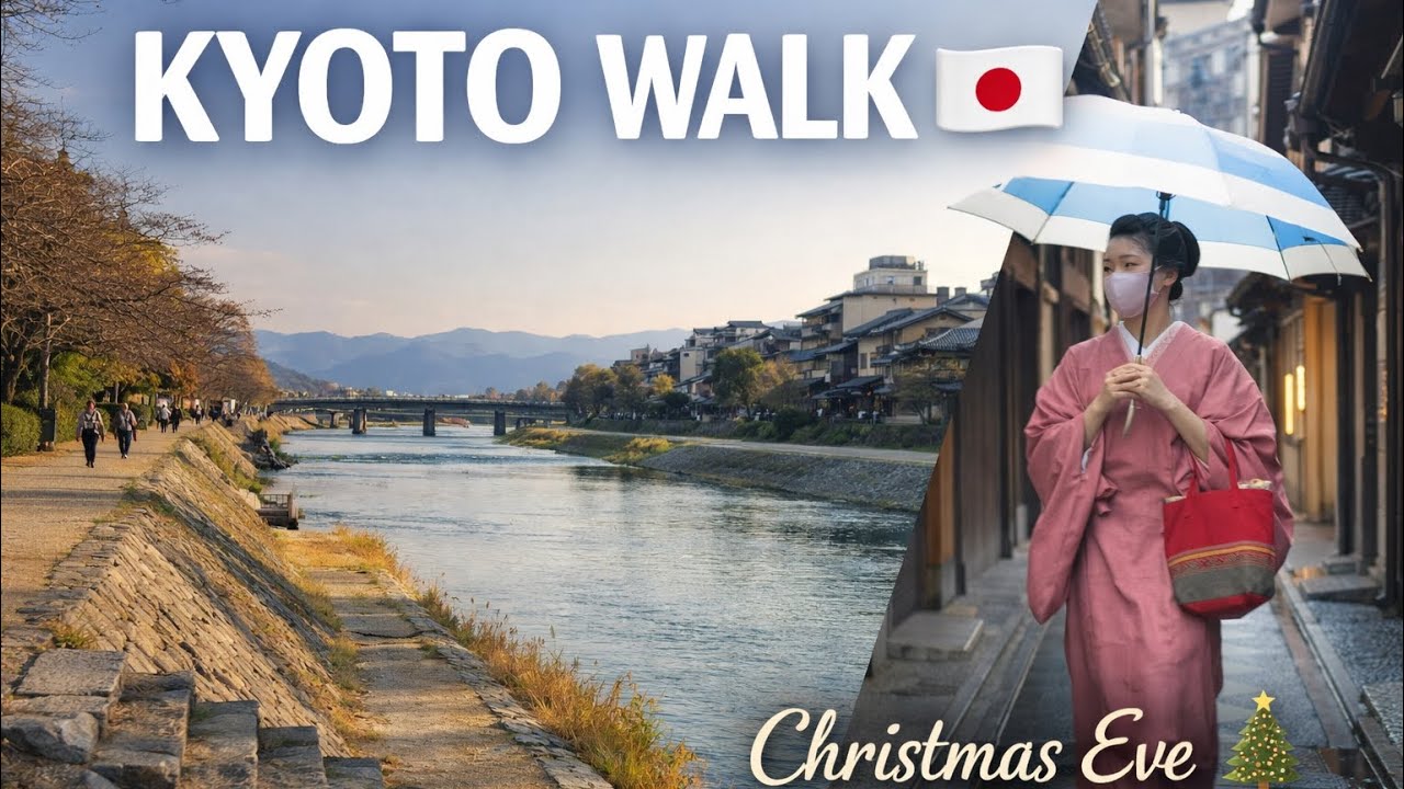 Kyoto Backstreets Walk 🇯🇵 Along Kamo River | Winter Kyoto | Geisha Sightings | ASMR 4K