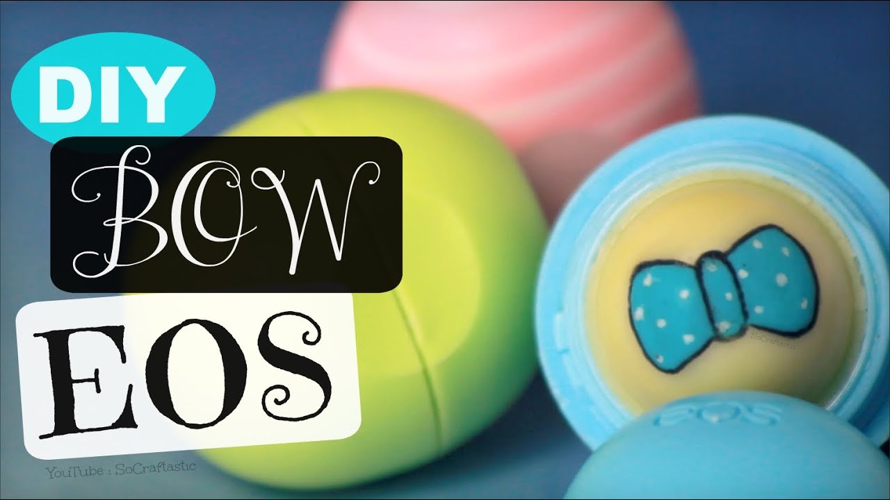 DIY Bow EOS Lip Balm - How To | SoCraftastic