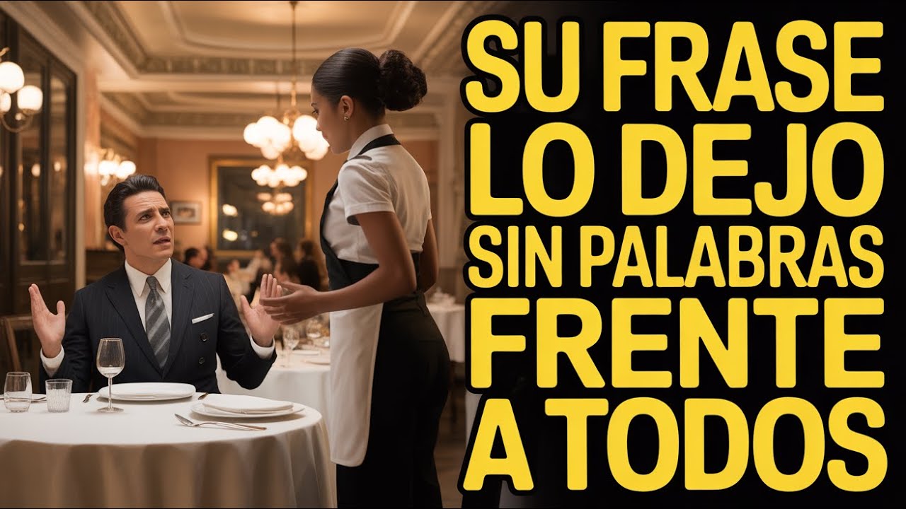 Un Multimillonario Humilla a una Mesera Negra — Ella Dice Una Frase y Congela Todo el Restaurante