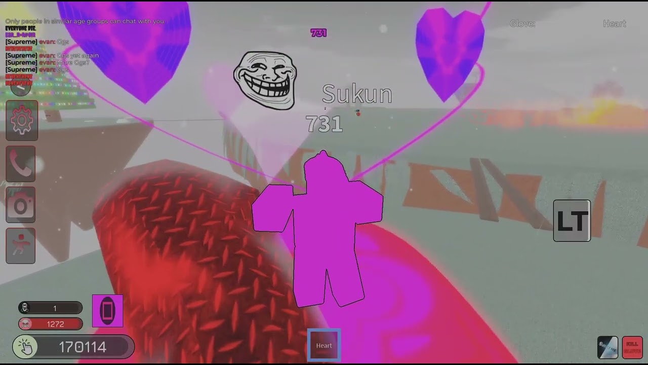 Killstreak gloves button test