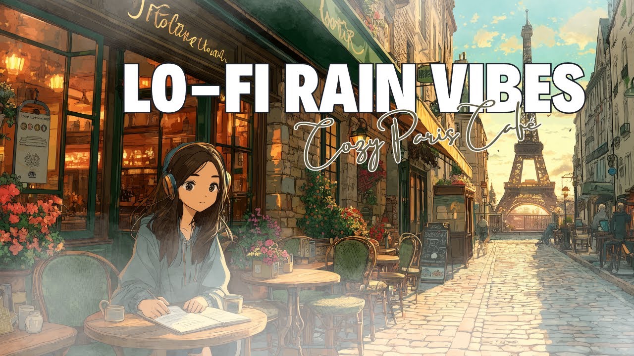 Paris Rain Café ☕ | Rainy LoFi Flow – Lo-Fi Chill Beats to Study, Relax & Dream