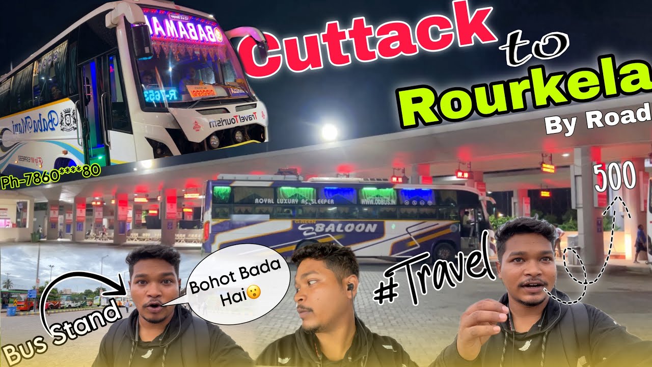 Cuttack To Rourkela Bus ll Cuttack to Rourkela By Road ll (CTC To RKL) ll Travel Vlog
